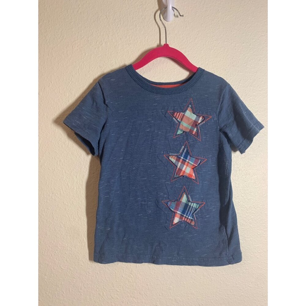 Genuine Kids Osh Kosh Short Sleeve T-Shirt Toddler Size 4T Blue Stars Casual I6